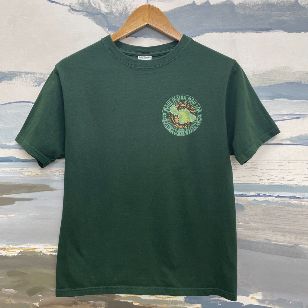 Maui Forever Strong Crazy Shirts Small Womens Small Maui T-Shirt Green Sm Hawaii